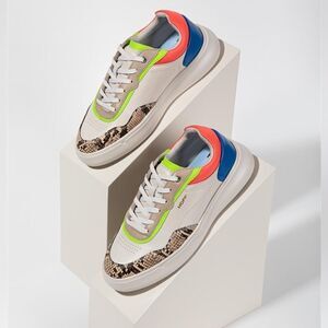 Hoff Rhine crocodile sneakers women’s shoes 7.5 low top free‎ people leather